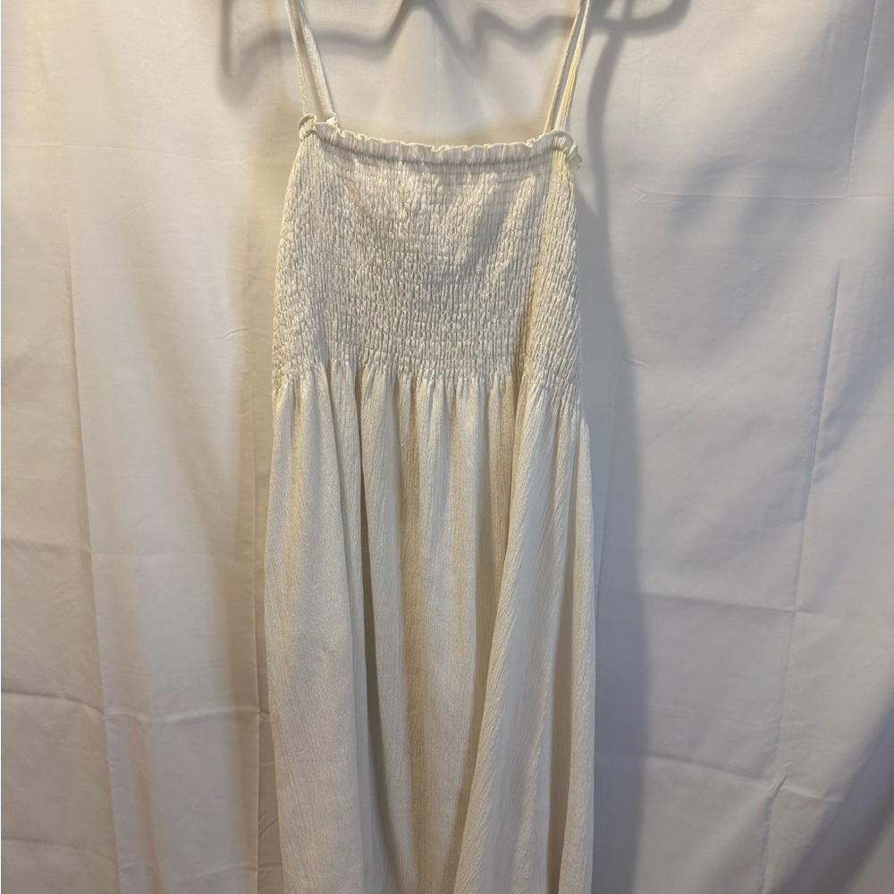 H&M Cream Smocked dress